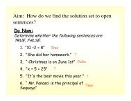 How do we find the solution set to open sentences? - Van Ripers ...