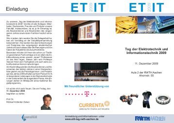 ET IT2009 ET IT2009 - Tag der Elektrotechnik und ...