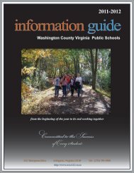 2011-2012 information guide - Washington County Public Schools