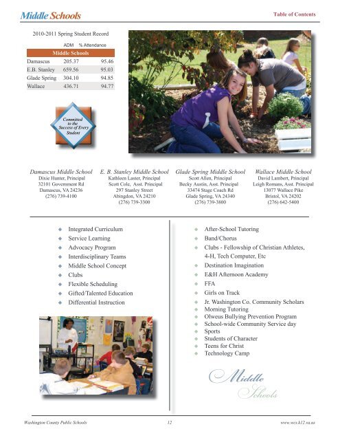 2011-2012 information guide - Washington County Public Schools
