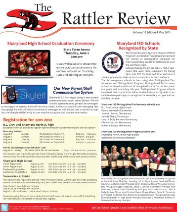 The Rattler Review - May 2011 - Sharyland ISD