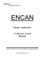 encan - Disposition des biens