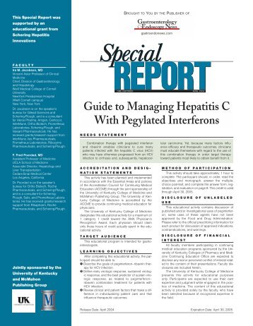 Guide to Managing Hepatitis C With Pegylated Interferons - CECity