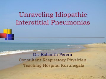 Unraveling Intestitial Lung Disease by Dr. Eshanth Perera