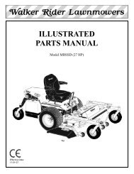 ILLUSTRATED PARTS MANUAL - Walker Mowers