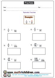 Equivalent Fractions Worksheet - Math for Children