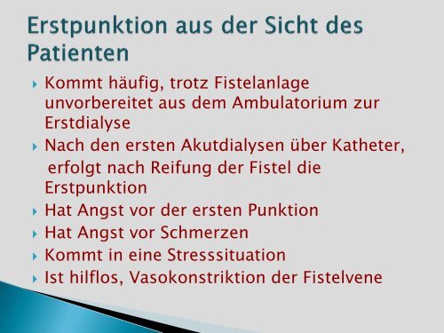 Erstpunktion Fr. Foppe