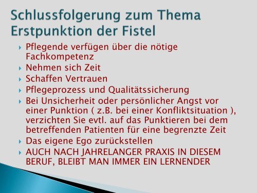 Erstpunktion Fr. Foppe