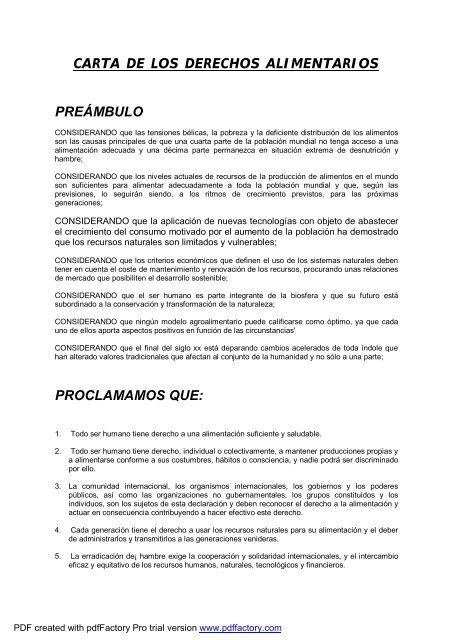 CARTA DERECHOS ALIMENTARIOS