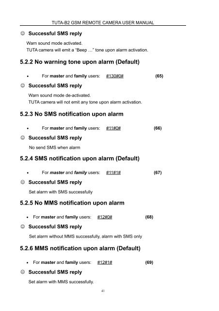 Manual for TUTA B2