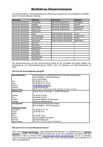 Zweckverband zur Wasserversorgung der Illschwang-Gruppe