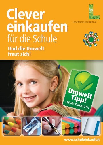 A4 Broschüre Clever einkaufen - Clever einkaufen für die Schule