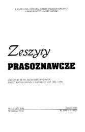 Zeszyty PRASOZNAWCZE - Małopolska Digital Library