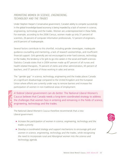 THE PINK BOOK, VOLUME III - YWCA Canada