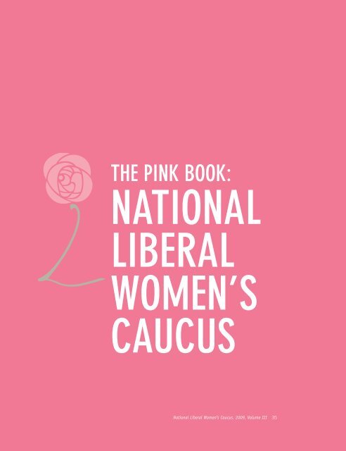 THE PINK BOOK, VOLUME III - YWCA Canada