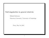 Mihalis Dafermos - Philippe LeFloch