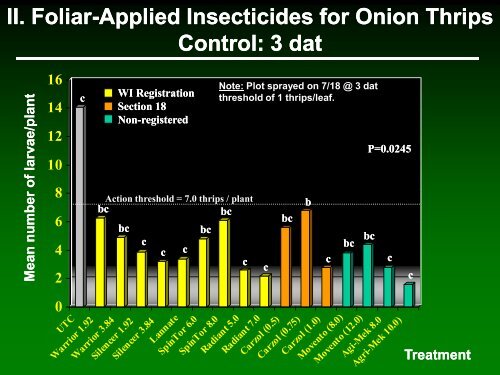 Onion thrips management in Wisconsin