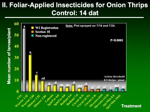 Onion thrips management in Wisconsin