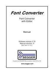 Font Converter User Guide - SEGGER Microcontroller