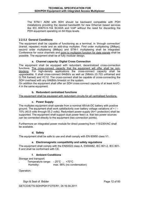 Technical Specification for - Gujarat Electricity Board