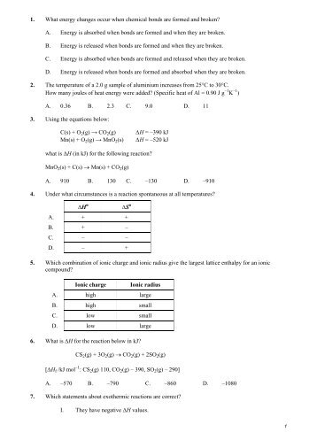 energetics Q + MS