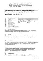 ATEX Instruction Manual for Planetary Spiral Bevel ... - Tandler