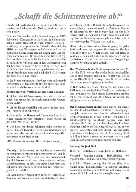 Festausgabe 2012 - Sankt Sebastianus Schützenverein Düsseldorf ...