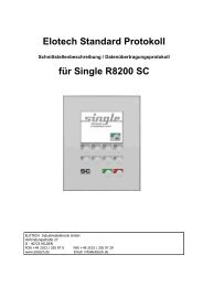 serielles Protokoll - SINGLE Temperiertechnik GmbH