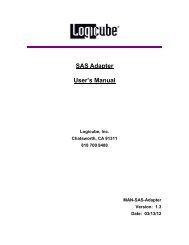 SAS Adapter Users Manual - Logicube