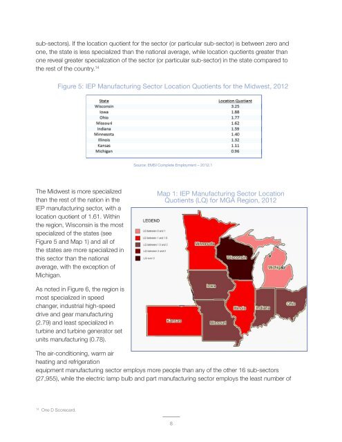 Industrial Energy Productivity: Manufacturing Sector in the Midwest