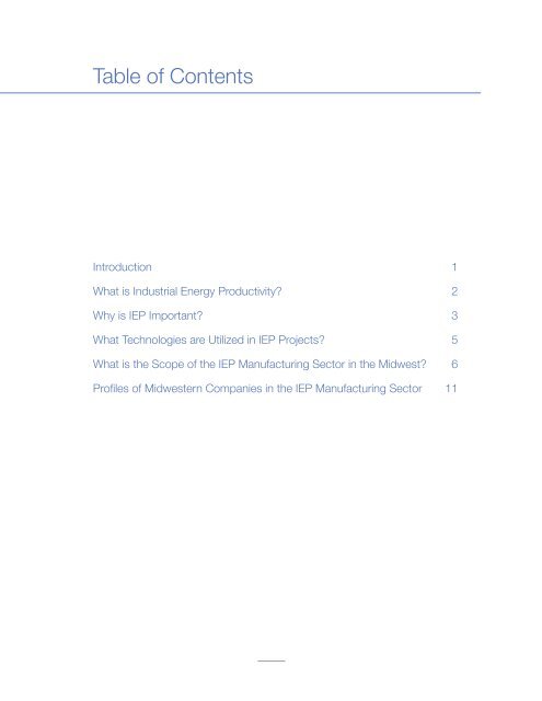 Industrial Energy Productivity: Manufacturing Sector in the Midwest