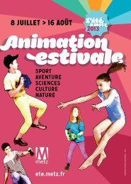 Téléchargez le livret - Animation Estivale - Ville de Metz