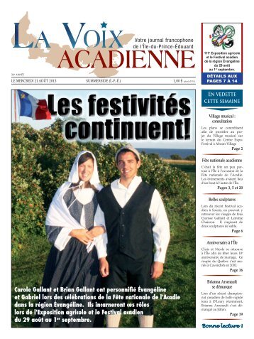 21 aoÃ»t - La Voix acadienne