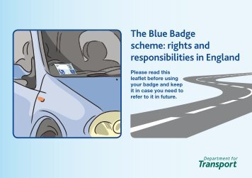 The Blue Badge scheme: rights and responsibilities in England