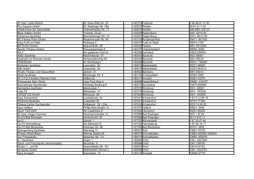 List of Customers - Germany - ScienceTech