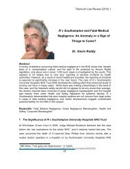 R v Southampton and Fatal Medical Negligence