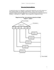 1 Estructura Selectiva MÃºltiple La estructura que se va a describir a ...
