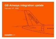 View presentation - easyJet plc