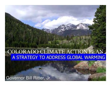 Jun 2008 - Colorado Climate Action Plan