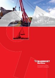Vielseitiger, professioneller maritimer Dienstleister - Mammoet BV