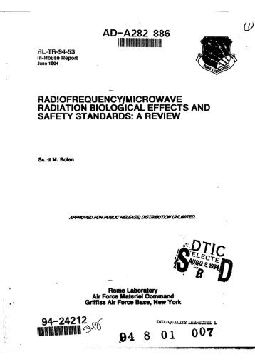 RF-Microwave-Radiation-Biological-Effects Rome Labs