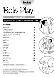 Contents Play in the EYFS - Practical Pre-School Books