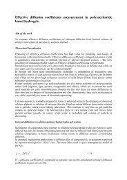 Effective diffusion coefficients measurement in polysaccharide ...