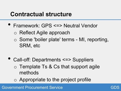 Digital Procurement Framework - Government Procurement Service