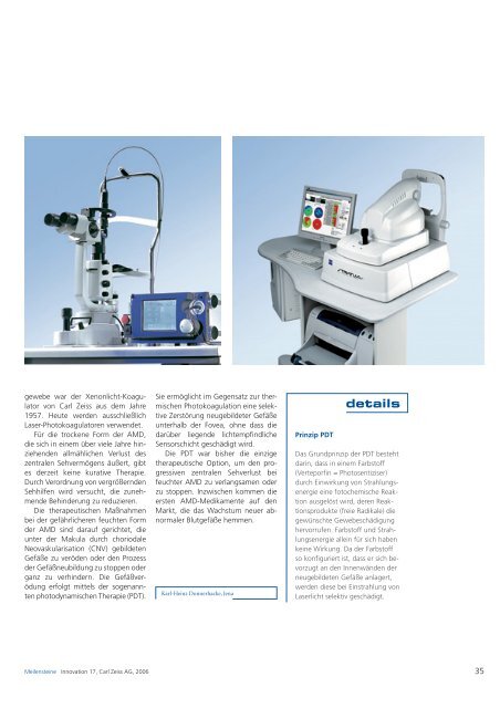 Der empfindliche Sensor - Carl Zeiss