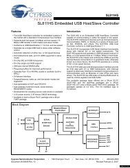 SL811HS Embedded USB Host/Slave Controller