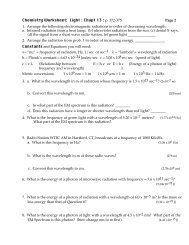 Worksheet Electrons