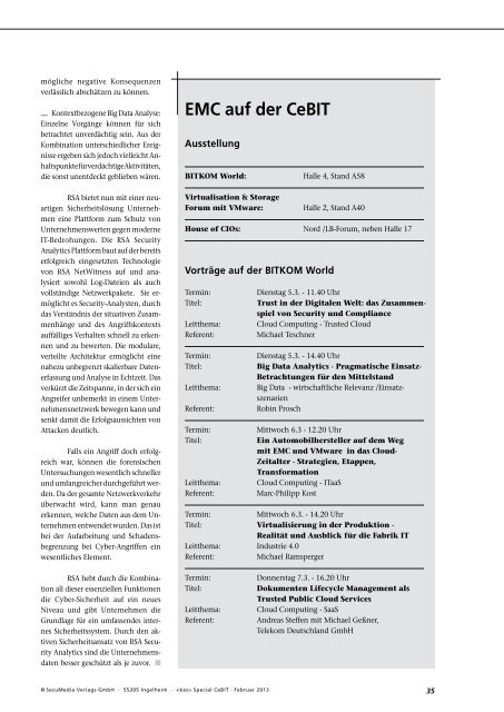 Special zur CeBIT 2013 auch als PDF zum Download - kes