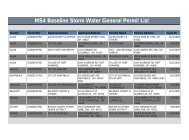 MS4 Baseline Storm Water General Permit List - Ohio EPA