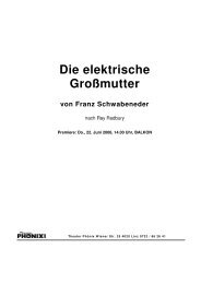 Die elektrische GroÃmutter von Franz Schwabeneder - Theater PhÃ¶nix